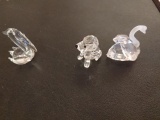(6+/-) Pieces of Swarovski Silver Crystal w/ Boxes