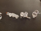 (6+/-) Pieces of Swarovski Silver Crystal w/ Boxes
