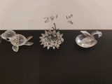 (3+/-) Pieces of Swarovski Silver Crystal w/ Boxes