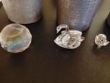 (3+/-) Pieces of Swarovski Silver Crystal w/ Boxes