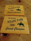 (2) Wood Folding Stands From 200 State Fair