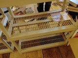 (2) Poly 4 Shelf Units