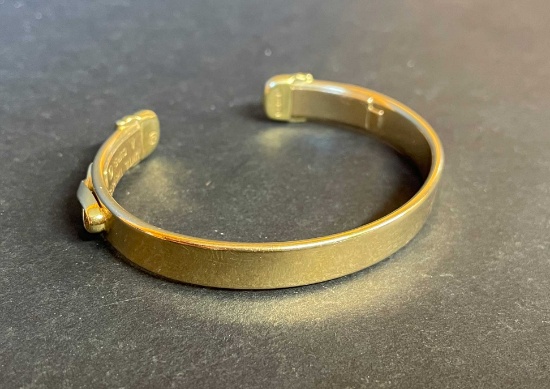 14K Yellow Gold "Until There's a Cure" Bangle Bracelet