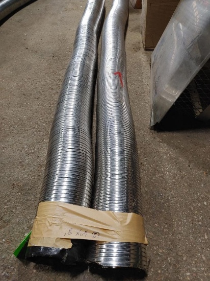 (2) Stainless Steel 6" x 8' Flex Liners