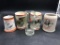 (5) Beer Mugs, Oktoberfest, Heineken, Cadillac