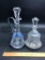 (2) Crystal Decanters