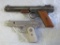 Rare Benjamin Franklin No. 110 Pump Action BB Pistol, plus Army .45 Cap Pistol