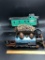 Plastic Bachmann 3-Piece Train Set Locomotive w/ Tender and LGB Boxcar