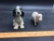 (2) Vintage Cast Iron Banks, Sheep and Spaniel