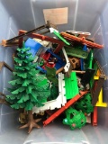 Large Tote Playmobil, People, Parts, Animals Etc