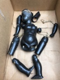 Unstrung African American Doll w/Pierced Ears, Fixed Eyes, Closed Mouth