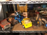 (12) Well Used Tonka, Hubley, Trucks, Construction Equipment, etc