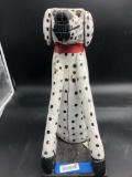 Folk Art Wooden Dalmatian Huneck Style Dog