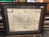 Framed Copy of Travel Map of Torino Italy