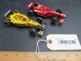 (2) Plastic Hornby F1 Slot Cars