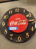 Round Metal Coca-Cola Advertising Clock, 1950s