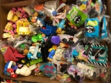 Large Flat of Happy Meal Toys, Many in Bags