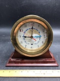 Chelsea Style Brass Clock/ Tide Indicator on Nice Stand