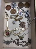 Misc Jewelry, Medals, Foreign Coins, Fob Etc