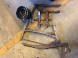 Group of Large Wood + Iron Tools