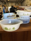 (10) Pieces Pyrex and Fireking