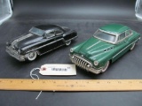 (2) Tin Vintage 1960s Friction Cars