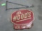 Antique Sheet Metal Hood Ice Cream Sight with bracket