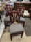 (5) Upholstered Seat Hardwood Side Chairs