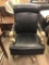 Carved Upholstered Swivel Executive Office Chair