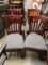 (4) Upholstered Seat Hardwood Side Chairs