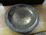 Ornate Antique English Silver Plate Bowl