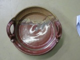 Contemporary Pottery Handled Plate