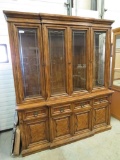 American of Martinsville Formal Break Front China Cabinet