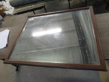 Framed Beveled Glass Mirror