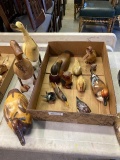 (13) Assorted Duck & Bird Carvings