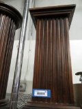 Hardwood Reeded Column Stand