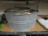 (4) Vintage Galvanized Tubs & Pails