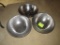 (3) Stainless Steel Mixing Bowls