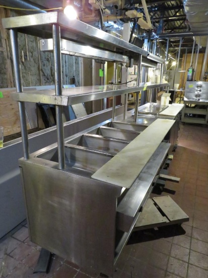 Stainless Steel Hot & Cold Food Prep Line
