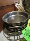 (4) Tramontina Stainless Steel 18/10 Pans