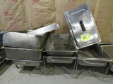 (3) Stainless Steel Chafing Dishes w/ Extra Insets