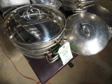 (4) Tramontina Stainless Steel 18/10 Pans w/ lids