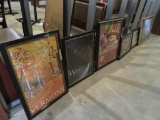 (6) Framed Vermont & New England Posters