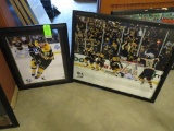 (2) Boston Bruins Framed Posters