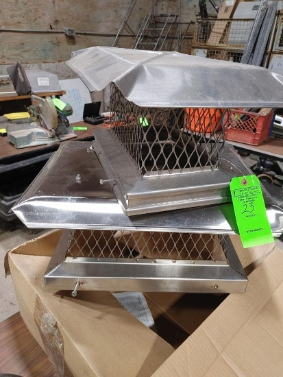 (2) Stainless Chimney Vents