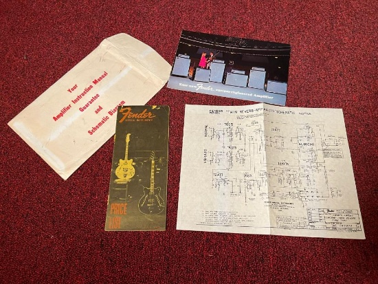 1968 Fender Amp Owners Manual & Twin Reverb Schematic