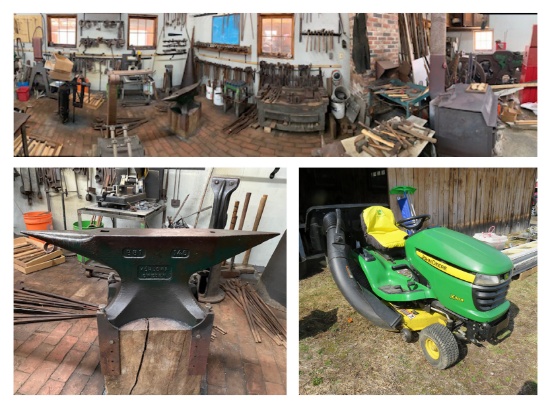 (1374) Blacksmith Shop, Can Am Spyder, JD Tractor