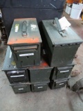 (8) Steel Ammo Cans with fasteners