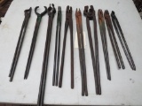 (10) Assorted Blacksmith's Tongs