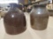 (2) Brown Glazed Jugs